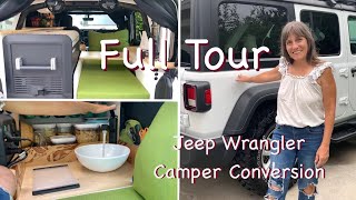 Jeep Wrangler JLU Camper Conversion  Full Tour