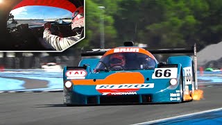 OnBoard Qualifying Laps in the 1991 Brun C91 Judd Group C | Alex Müller  Circuit Paul Ricard!