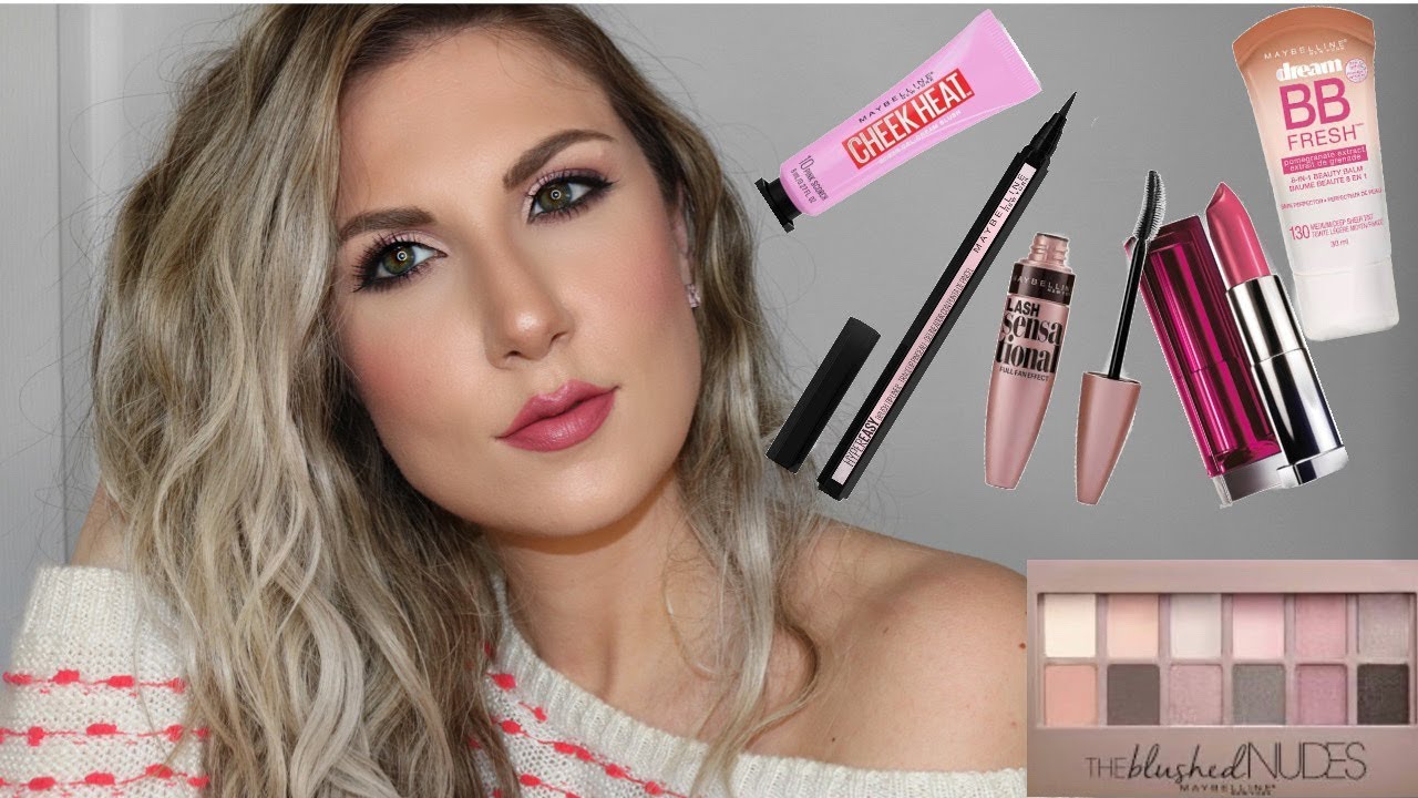 FULL FACE USING MAYBELLINE PRODUCTS YouTube