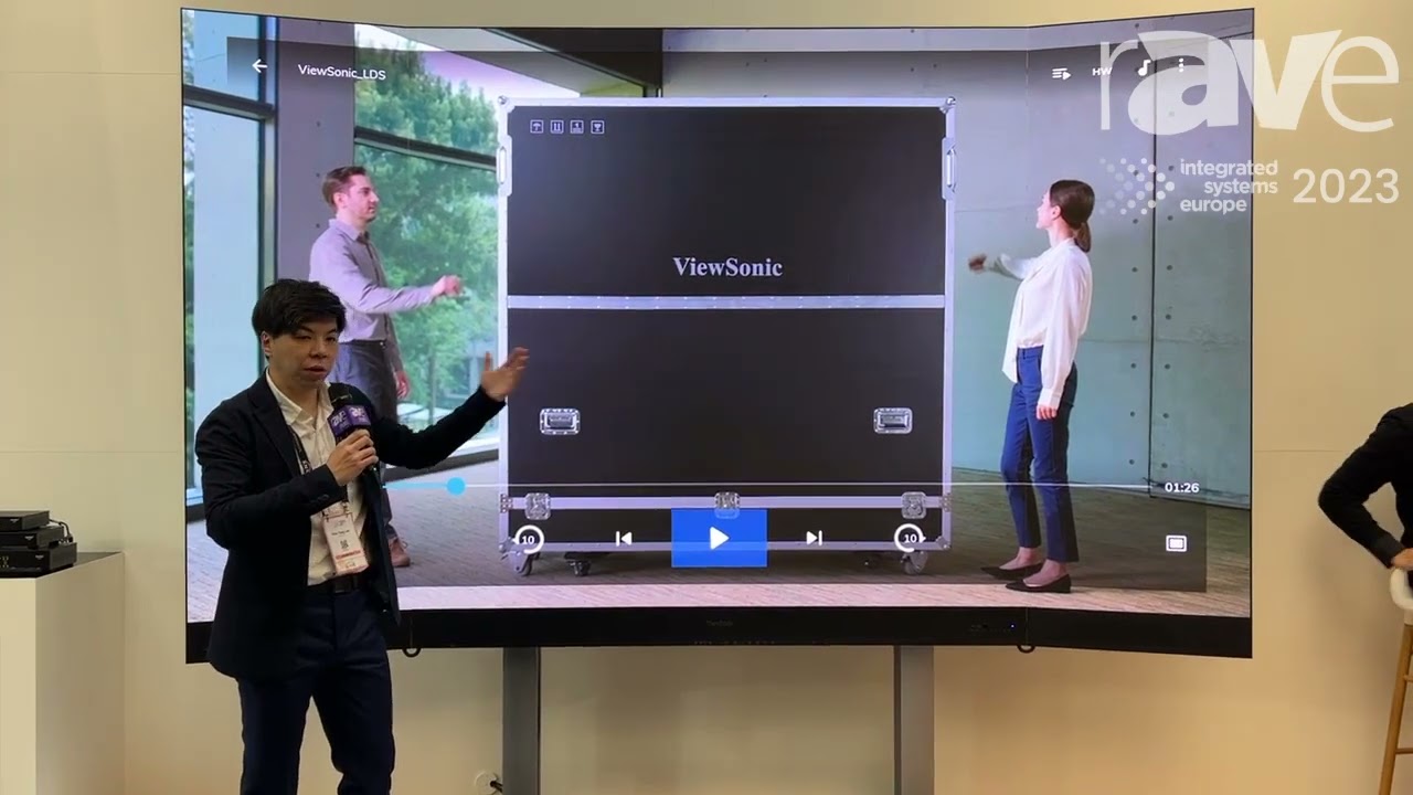ISE 2023: ViewSonic Shows LDS135-151 Foldable All-in-One LED Display Solution Kit