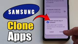 How To Duplicate Apps On Samsung Phone - 2 Apps @YourSixStudios