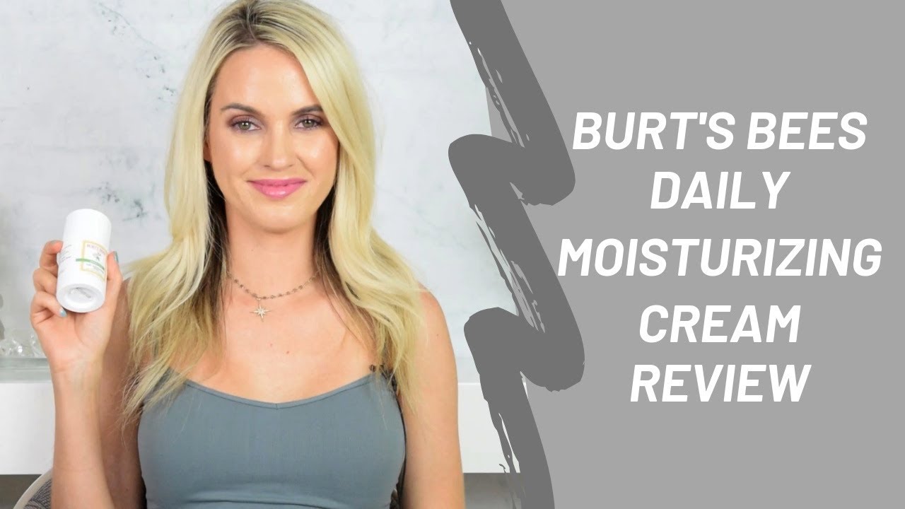 Burt's Bees Sensitive Daily Moisturizing Cream Review YouTube