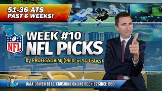 Crushing the Bookies! 🔥 NFL Week 10 Best Bets & Analysis | PhD in Statistics Picks 🏈 #nflpicks