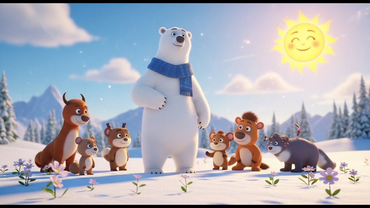 The Polar Bear Who Painted the Sun | Best Nursery Rhymes and Kids Songs ...