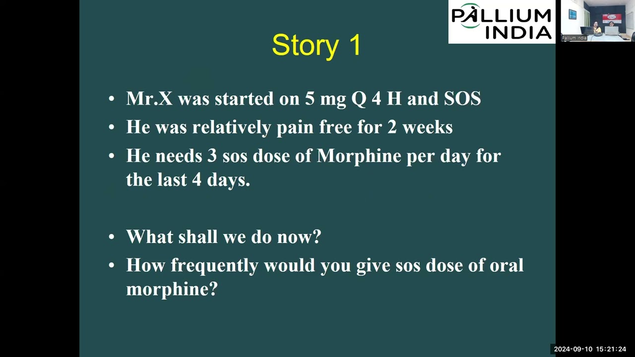 TIPS-ECHO Season 166 FCPN 23:Session 04|Management of Pain 02|Dr Amrita Thampi