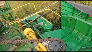 John Deere 5075E Standard 44 Combine Harvester Fall Down Driver Mistaked Unprofessional Drivers