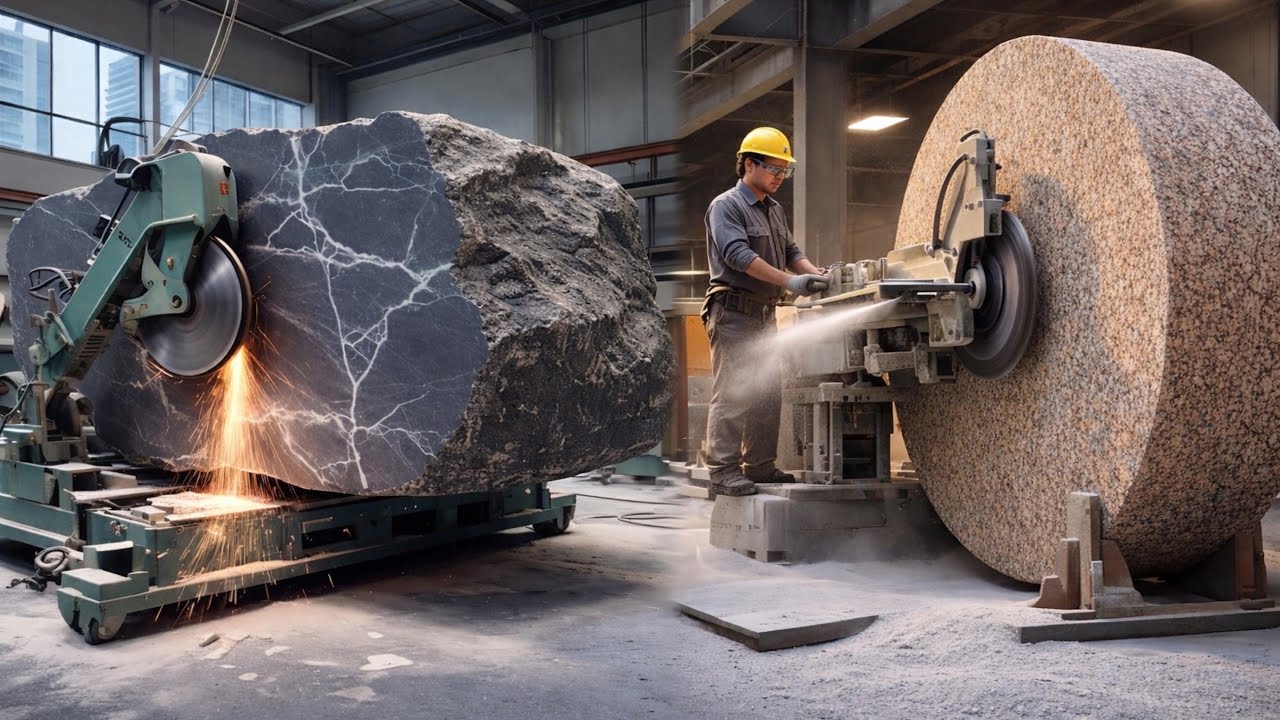 Incredible Marble Making Process | Mountain Rocks Turned Into Luxury ...