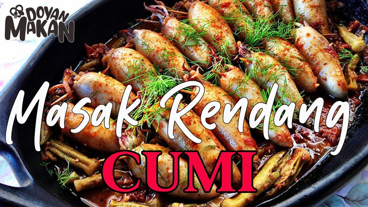 Masak rendang cumi - YouTube