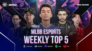 MLBB Esports Weekly Top 5 Plays, part 5! 🔥