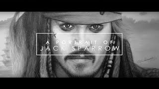 Speed Drawing: Captain Jack Sparrow - Timelapse | Architect Deep