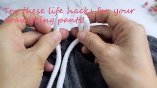 Try These Life Hacks For Your Drawstring Pants Adjustable Knot