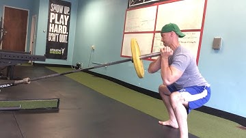 TonyGentilcore.com Deep Squat Side to Side Landmine Press