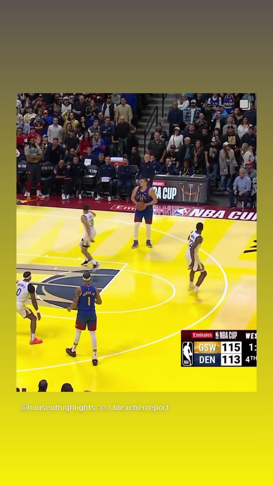 Jokic had Curry lost #hoodnews #nikolajokic #stephencurry #stephcurry #omg #warriors #denvernuggets