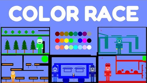 24 Marble Race EP.19: Color Race (by Algodoo) + (lyrics)