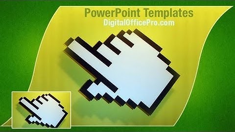 Cursor Hand PowerPoint Template Backgrounds - DigitalOfficePro #00537W