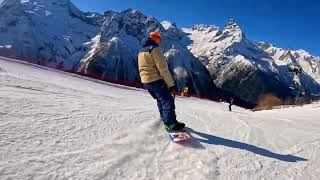 ДОМБАЙ 2025г.#сноуборд#домбай#сноубордисты🏂 #сноубордист #сноубординг🏂 #bataleon#level#gnu#gnuhyak