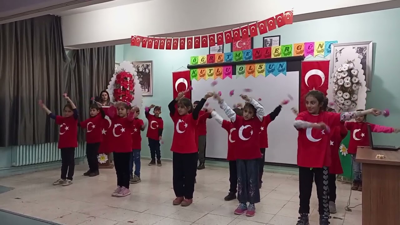 24 KASIM ÖĞRETMENLER GÜNÜ RONT GÖSTERİSİ 2 A SINIFI