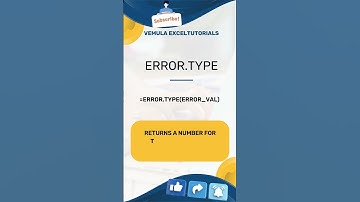 ERROR.TYPE formula Top 100 Excel formulas #exceltutorials #exceltips #trending #excelformulas