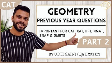 CAT PYQs || Geometry  || Part-2|| Udit saini  #geometry #cat_pyq