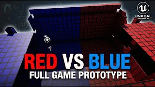 “Unreal Engine 5 Prototype Showcase – Red vs Blue–Inspired Environment (Early Build)”