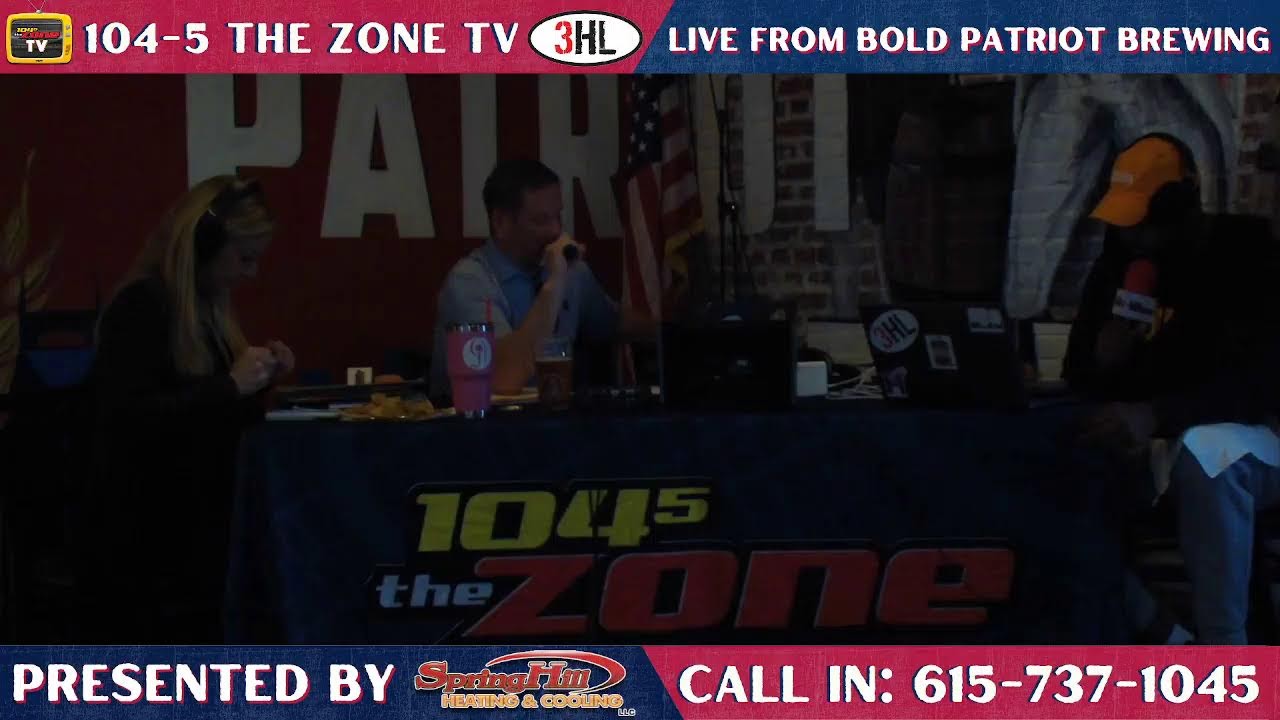 Does Cam Newton Know Something About the Titans That We Dont? 3HL LIVE from Bold Patriot Brewing