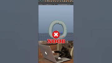Noob VS Pro.Artist: Polygon Edges To Curve.#shorts #tutorial #tips #3d #maya #3dverse