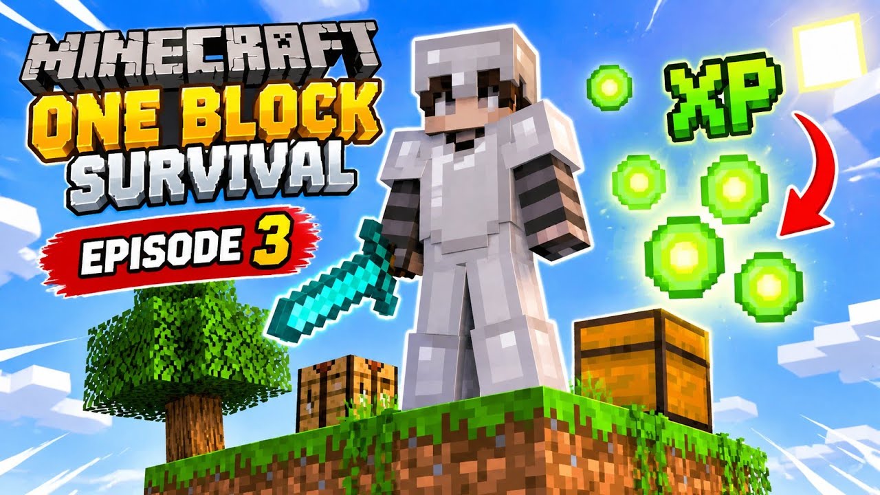 I play one block survival ep 3 but in Minecraft ( migel.w ) - YouTube