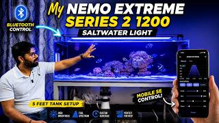 Saltwater Aquarium Light Setup And Review | My 5 Feet Marine Tank Lights With App Control Review 