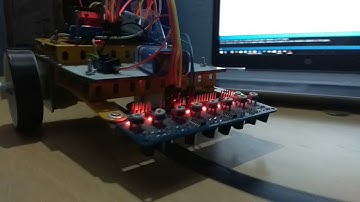 A simple line follower................(without PID).............