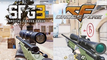 Special Forces Group 3 vs Crossfire Mobile Weapons Comparison - CSGO Mobile