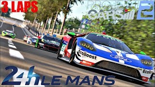 Project Cars 2 | Le Mans MULTICLASS (LMP's & GTE's) Gameplay | Day to Night Race
