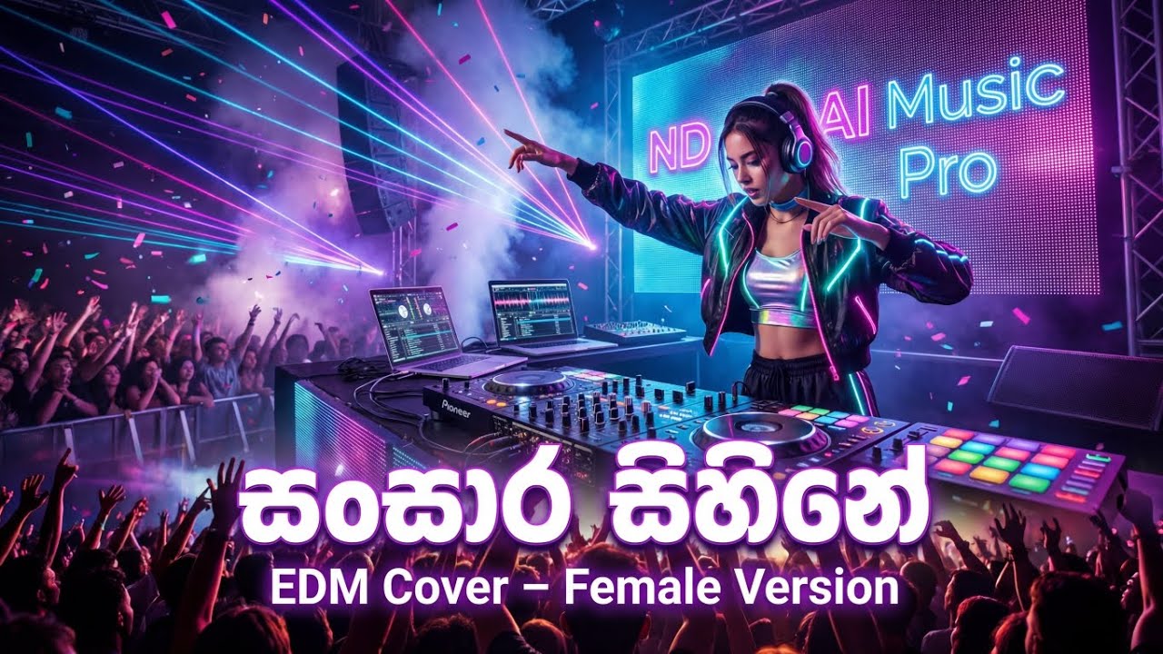 Sansara Sihine | සංසාර සිහිනේ| EDM Female Cover | ND AI Music Pro 