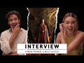 Milly Alcock and Fabien Frankel about "House of the Dragon" and saying epic "Game of Thrones" line