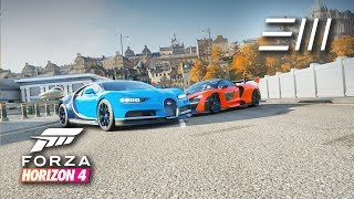 Forza Horizon 4 - Bugatti Chiron vs McLaren Senna | Street, Dirt & Cross Country Race!