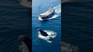 Whale Vs Big Ship #animals #youtubeshorts #ytshorts #shortsfeed #shorts #shortvideos #music