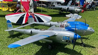 Remote Control Warbirds over Delaware P-38 Lightning and B-26 Marauder Flight July-11-2025