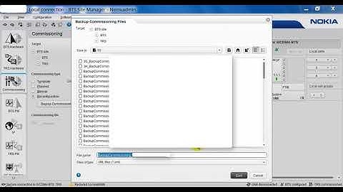 Introducing 3G Nokia: Backup file Commis and Change the transmission Power of Carrier