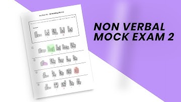 11+ Non Verbal Reasoning - Mock Exam 2 Walkthrough