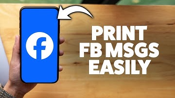 How To Print Facebook Messages 2025 (iPhone & Android)