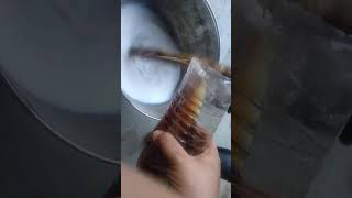 Cutting oil emulsion in water