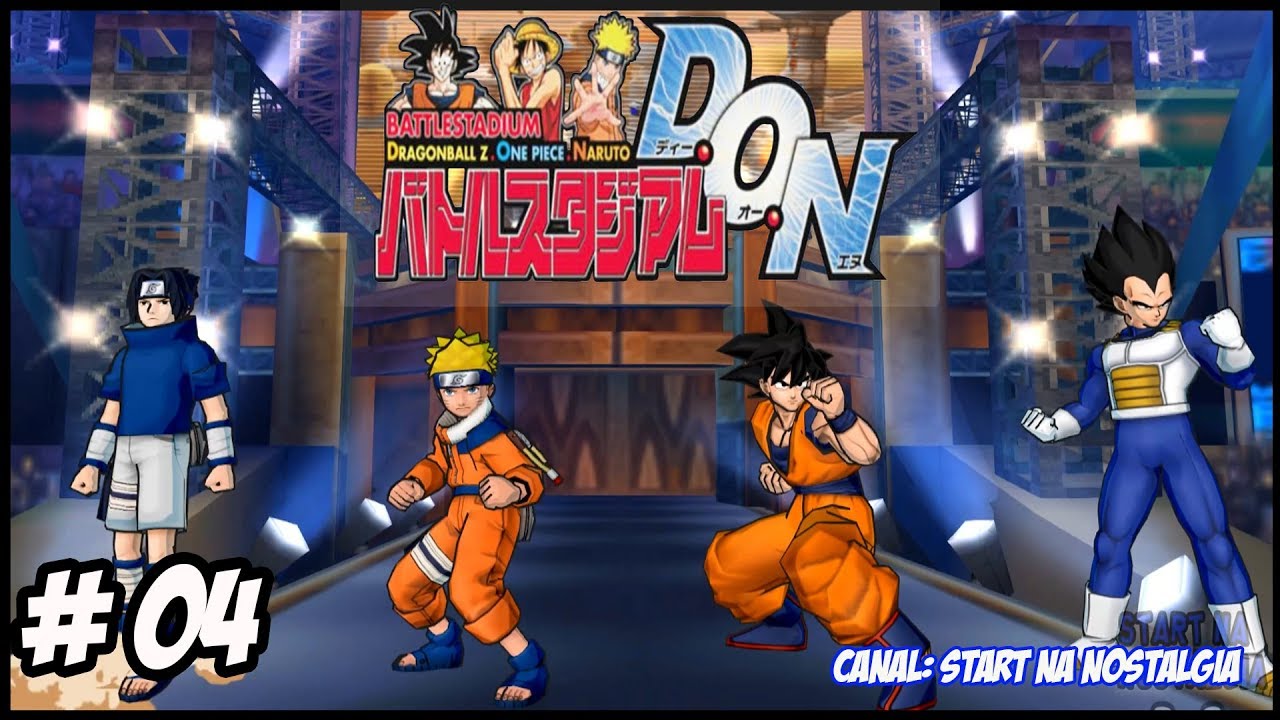 INCRÍVEL CROSSOVER DE ANIMES PARA PS2 - BATTLE STADIUM DON 