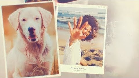 After Effects Template: Memories Photo Frames Slideshow