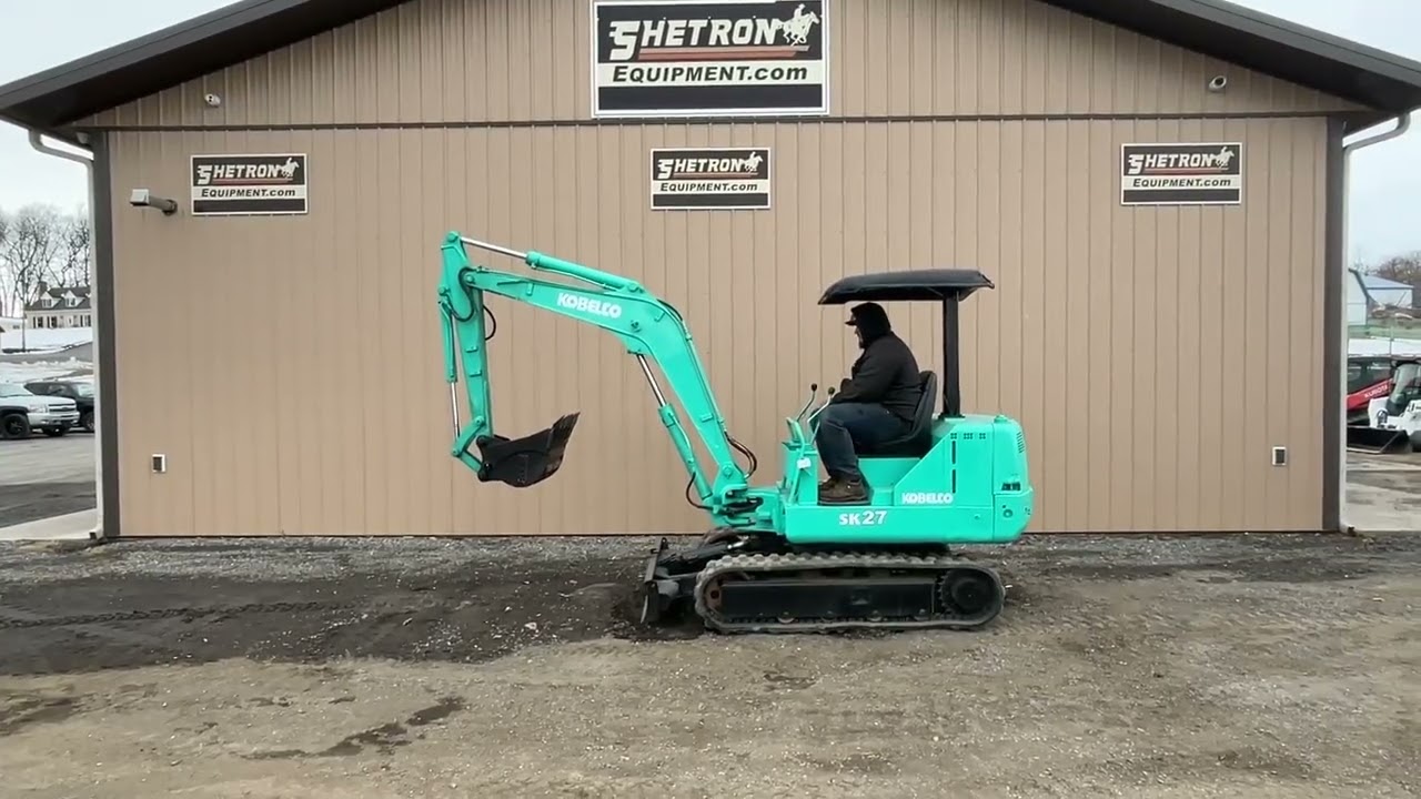 1995 KOBELCO SK027 For Sale - YouTube