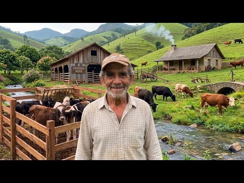 HE LIVES OFF THE SMALL FARM HE HAS IN THE MINAS GERAIS MOUNTAINS