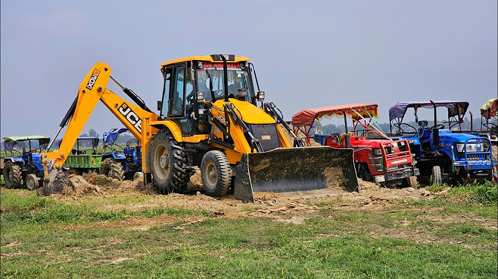 New Jcb 3dx Xpert Loading Unloading Mud Swaraj Sonalika Eicher Mahindra Jhon Deere Tractor |Mini Jcb