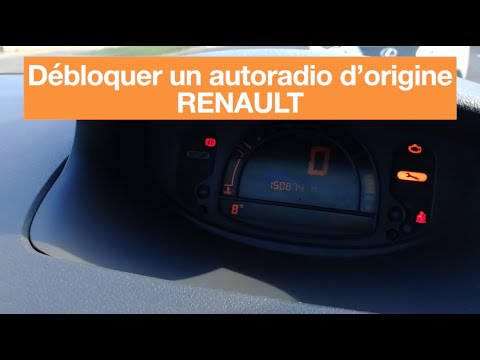 Débloquer Autoradio Renault - Code de déblocage - YouTube