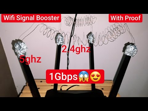 Wifi signal booster|How to make wifi signal booster at home|Wifi range extender|Get upto 1gbps