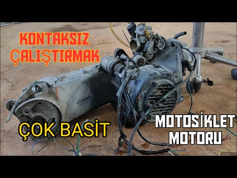 MOTOSİKLET MOTORUNU HARİCİ ÇALIŞTIRMAK, KONTAK OLMADAN MOTOSİKLET MOTORU ÇALIŞTIRMAK