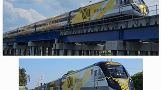 A collection of Brightline trains, Saturday May 11, 2024