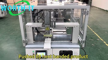 label cards manual auto count align and paper banding strap pack